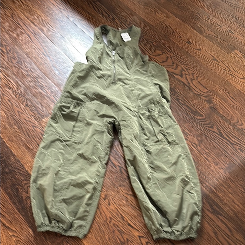 FP Movement by Free People Olive Green Utility Jumpsuit